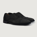 Greyson Brogues Oxford 经典黑 Nubuck 真皮皮鞋 男士