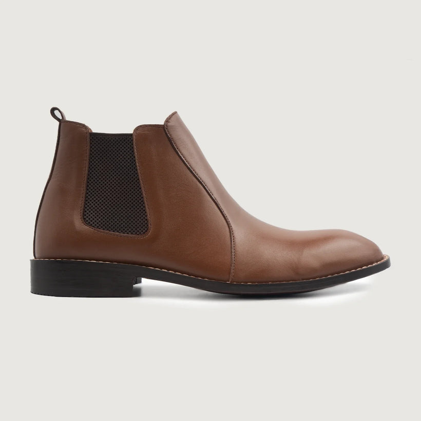 Clarkson Chelsea 棕色 Leather Boots 男士