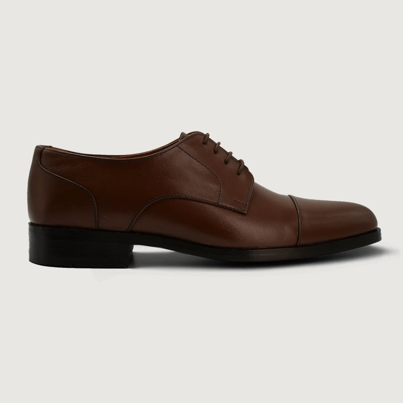 Attorney Derby 棕色 Leather Shoes 男士