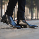 Styled On-Foot Perspective Demonstrating Ankle Fit & Silhouette on Model