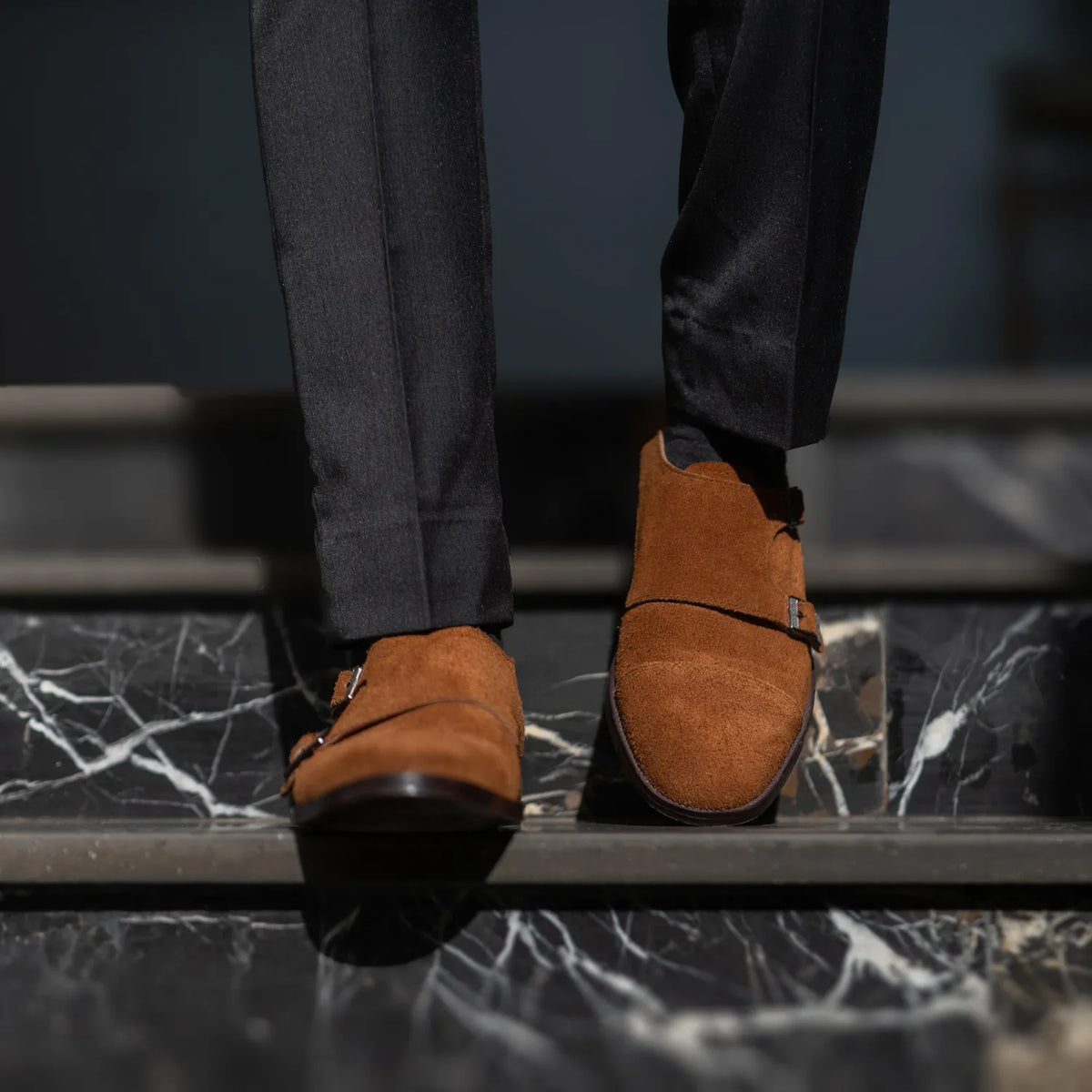 Orlaven Boston 真皮皮鞋 复古棕 Suede 真皮皮鞋 footwear image 9