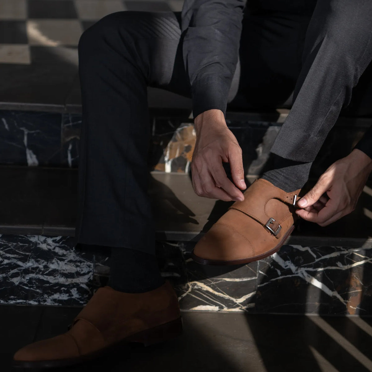 Orlaven Boston 真皮皮鞋 Oil Pull-up 复古棕 真皮皮鞋 footwear image 9