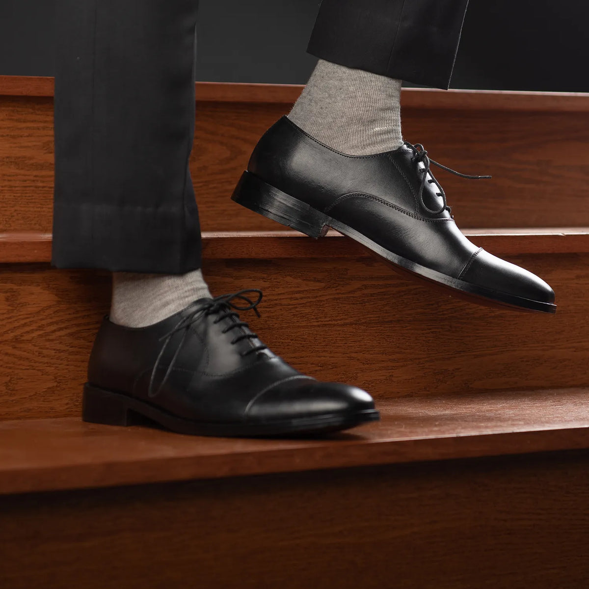 Orlaven Professor Oxford 经典黑 真皮皮鞋 男士 footwear image 9