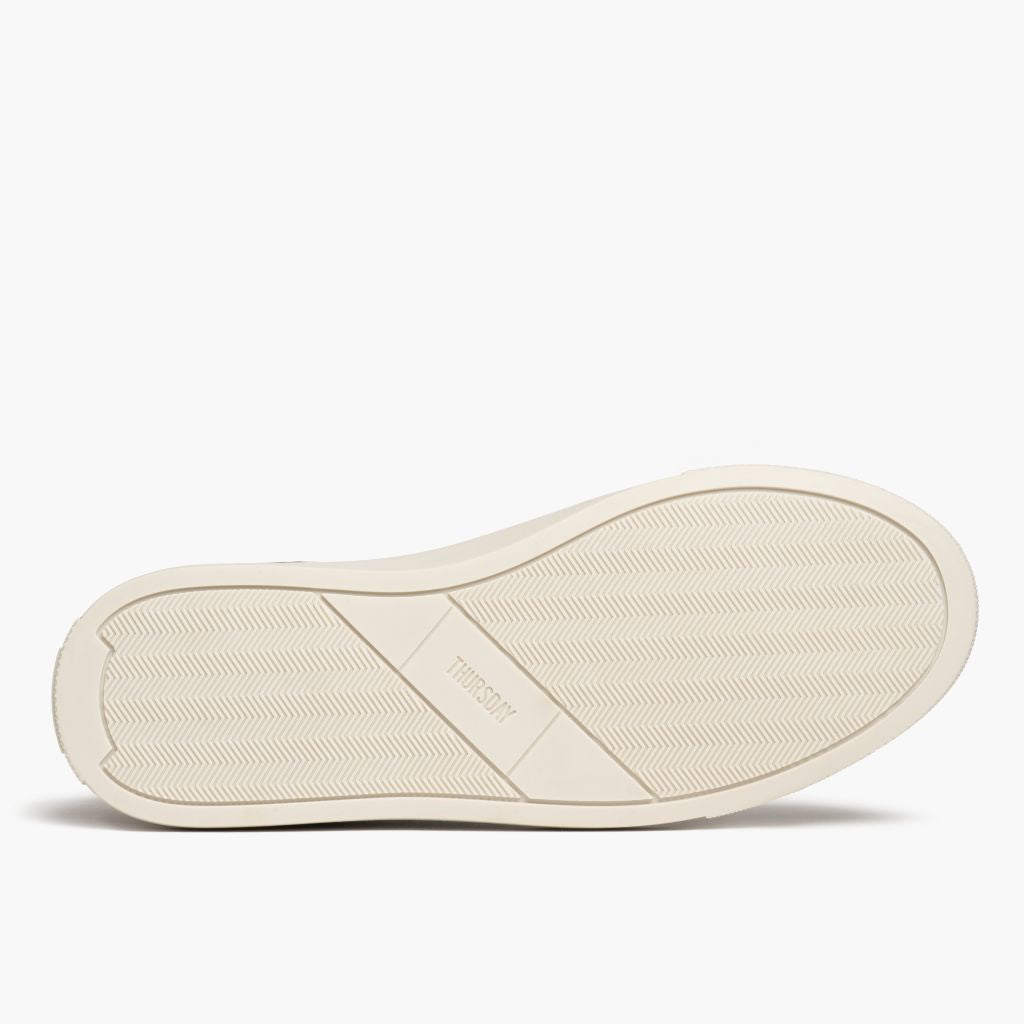 High-Traction Rubber Outsole & Lug Tread Pattern on Court Toffee x Off-White 真皮休闲板鞋运动鞋 男士
