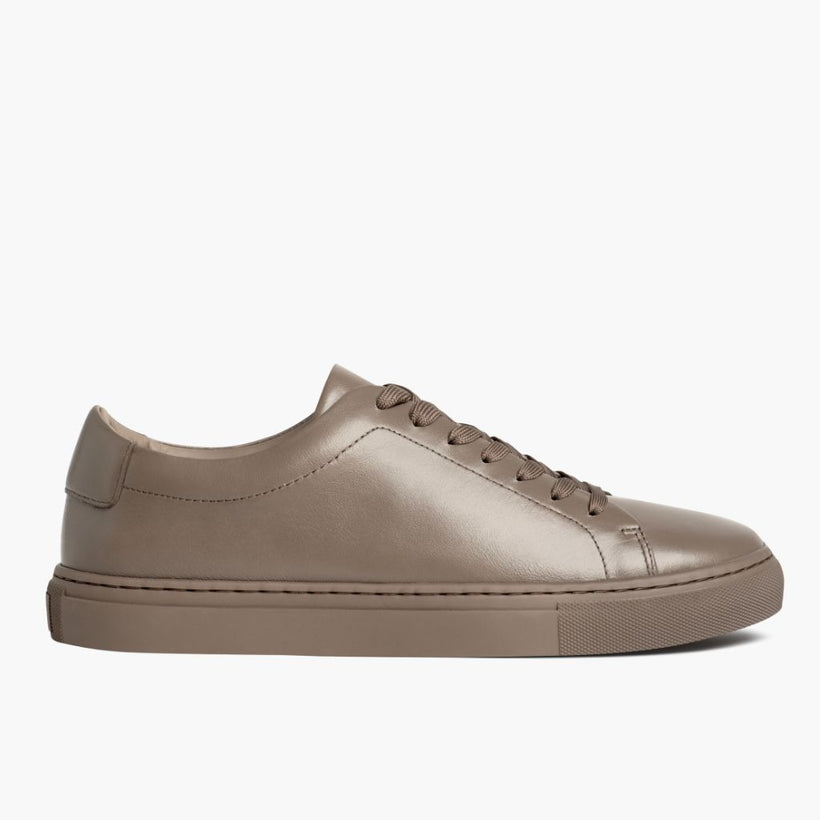 Encore Taupe Leather Sneakers 男士