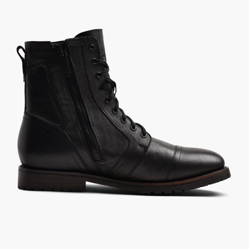 Casa Moto 黑色 Leather Boots 男士