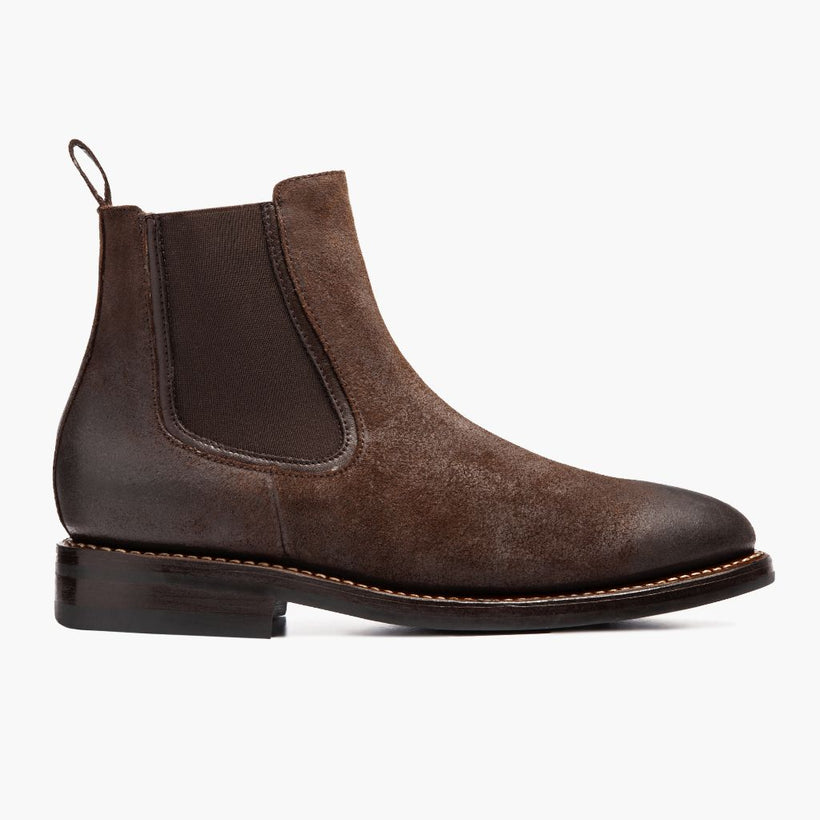Duke Chocolate Suede Leather Boots 男士
