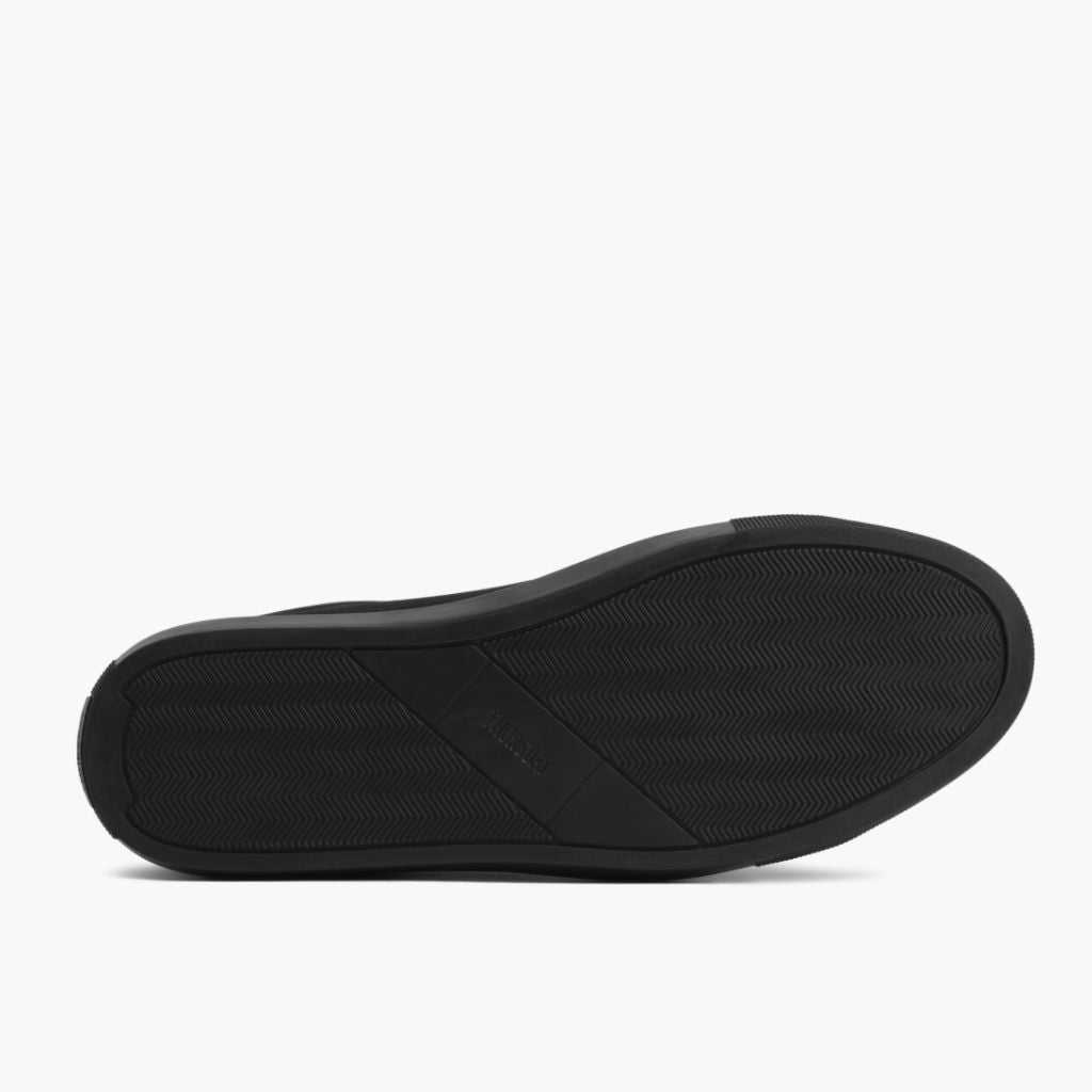 High-Traction Rubber Outsole & Lug Tread Pattern on Premier Low Top 经典黑 Matte 真皮休闲板鞋运动鞋 男士 For Men