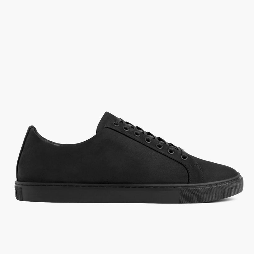 Premier Low Top 黑色 Matte Leather Sneakers 男士