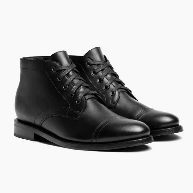 Cadet 黑色 Leather Boots 男士