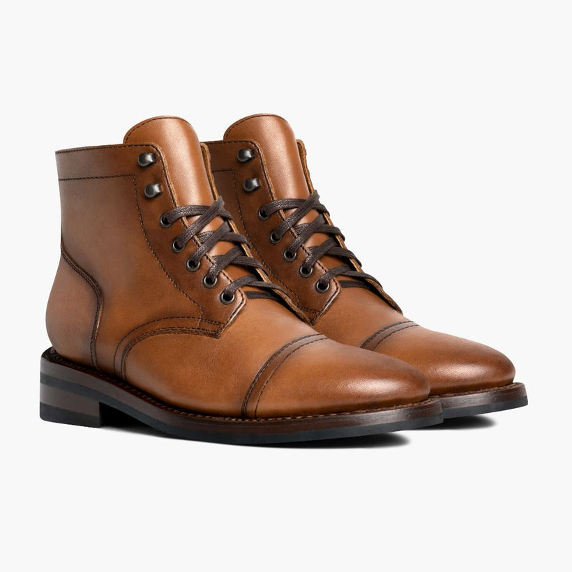 Captain Toffee Leather Boots 男士