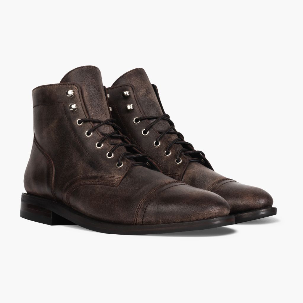 Captain Canyon 真皮工装靴马丁靴 男士 in Classic Full-Grain Leather - 侧面轮廓视角 | 官方商城选购