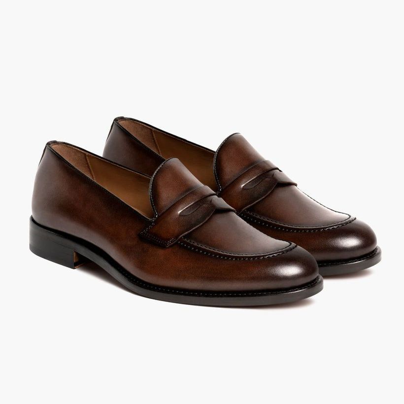Lincoln Rich Mahogany Leather Sneakers 男士