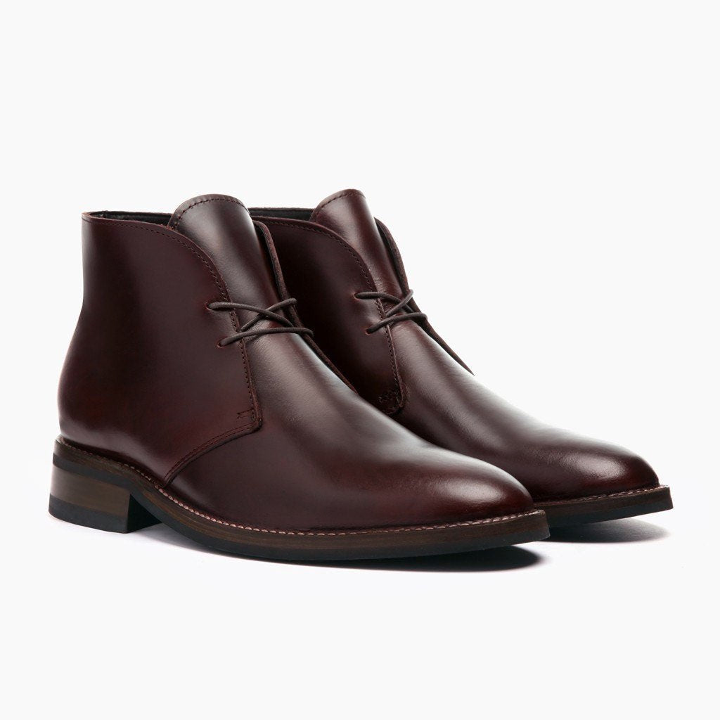 Scout 复古棕 真皮工装靴马丁靴 男士 For Men in Brown Full-Grain Leather - 侧面轮廓视角 | 官方商城选购