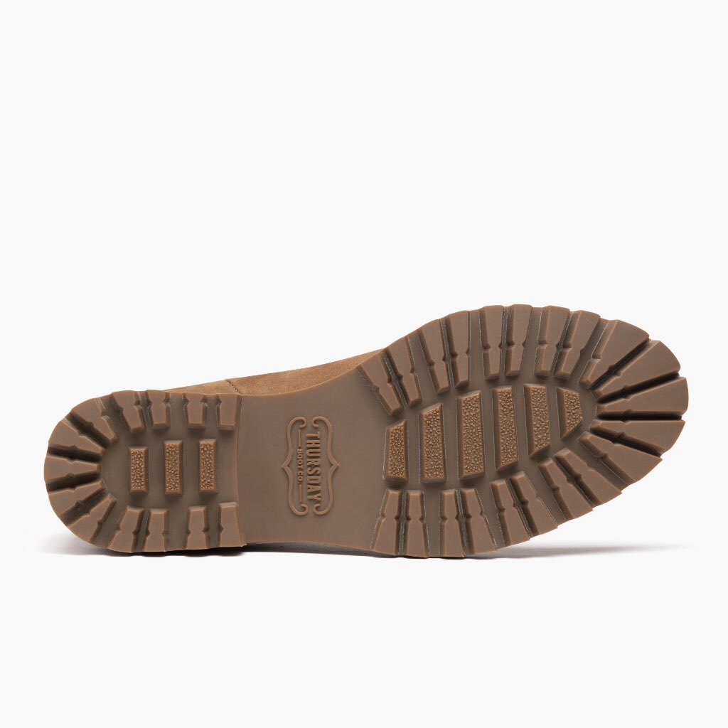 High-Traction Rubber Outsole & Lug Tread Pattern on Legend Pebble 真皮工装靴马丁靴 女士