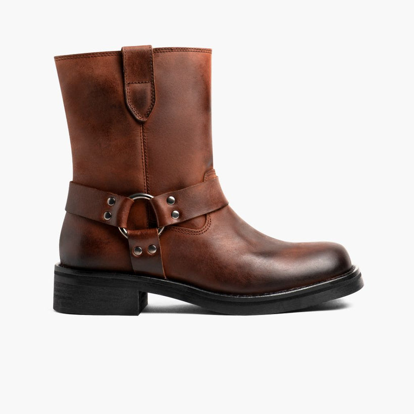 Outlaw Rust 棕色 Leather Boots 女士