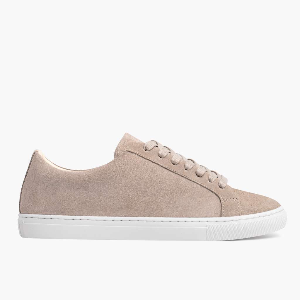 Classic Full-Grain leather Sneakers - 固特异沿条缝制工艺与鞋头细节