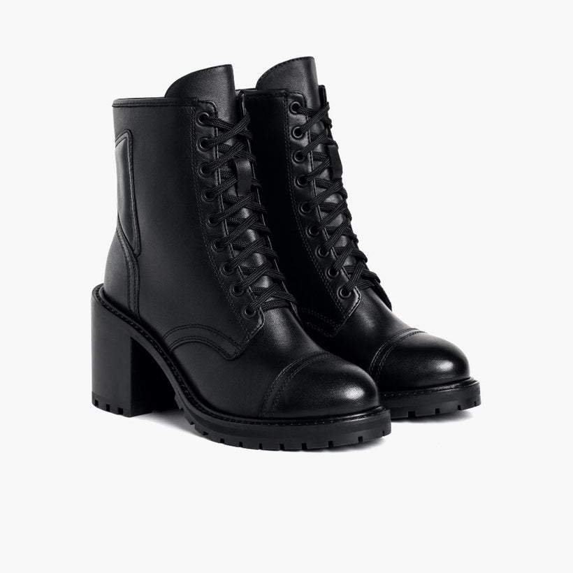 Rebel 黑色 Leather Boots 女士