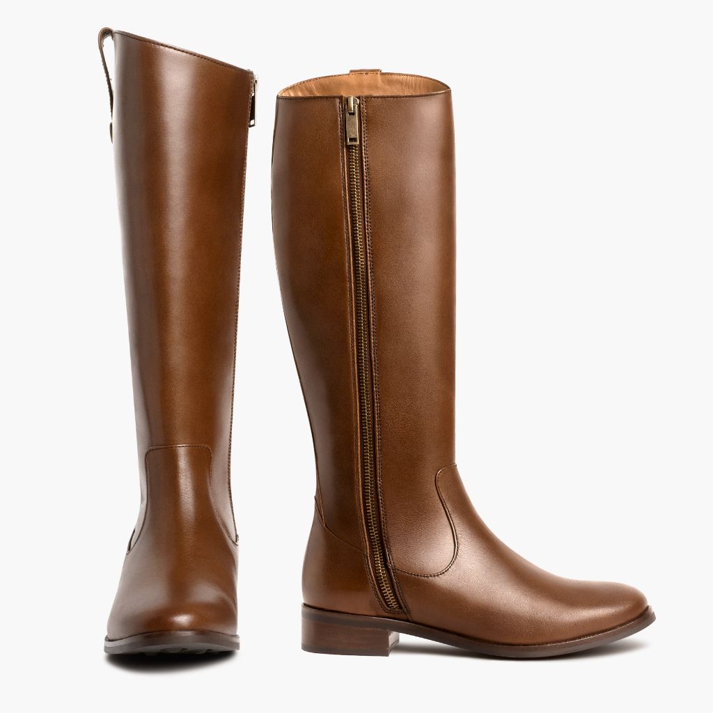 High-Traction Rubber Outsole & Lug Tread Pattern on Crown Cuero 真皮工装靴马丁靴 女士