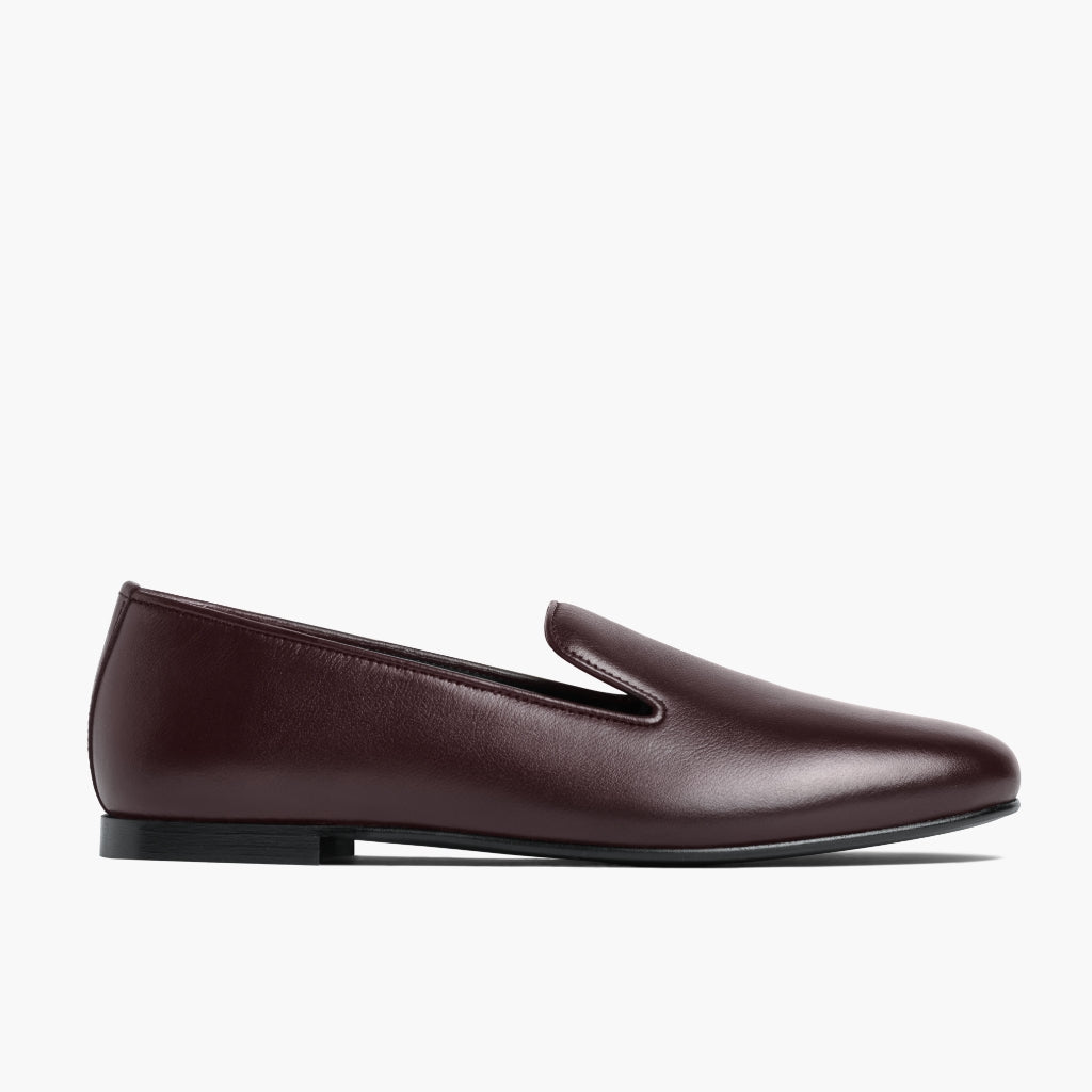 Burgundy Full-Grain leather Boots - 固特异沿条缝制工艺与鞋头细节