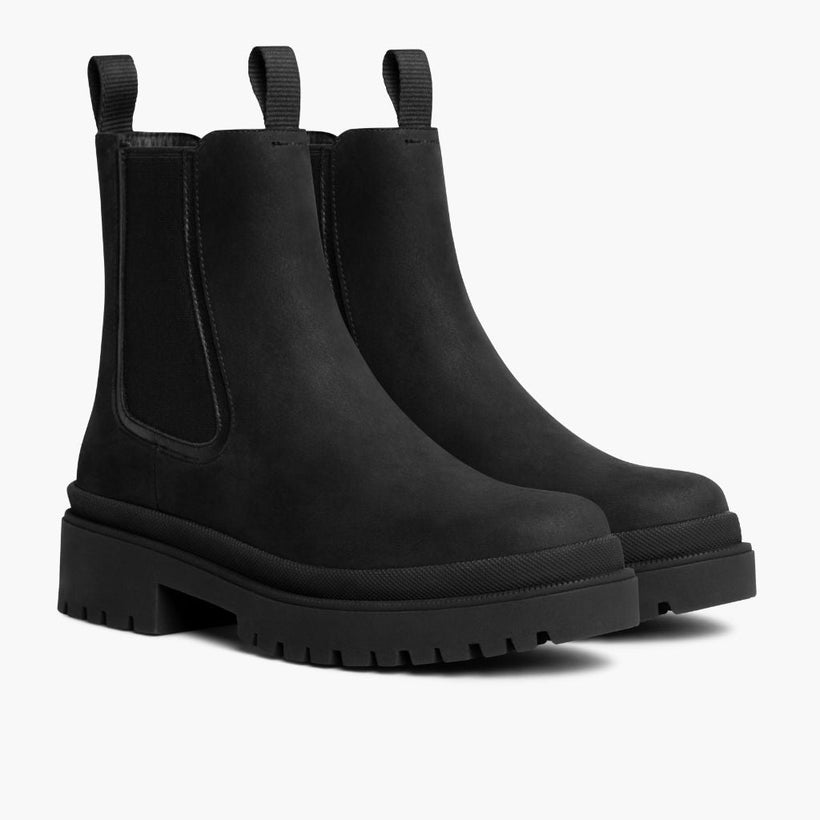 Legend Platform 黑色 Matte Leather Boots 女士