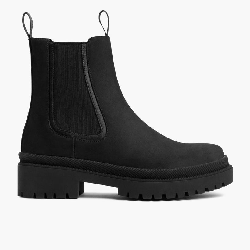 Legend Platform 黑色 Matte Leather Boots 女士