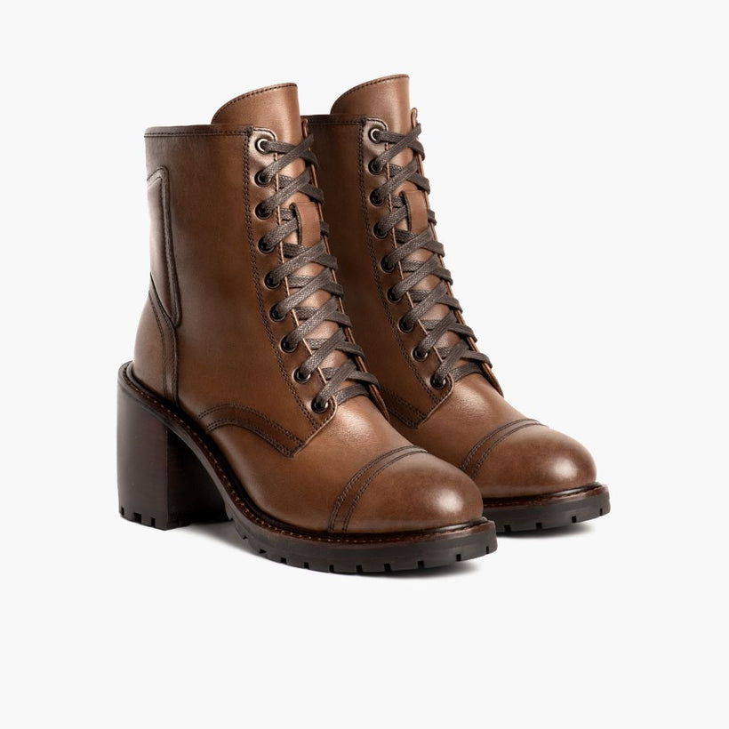 Rebel Amber Wheat Leather Boots 女士
