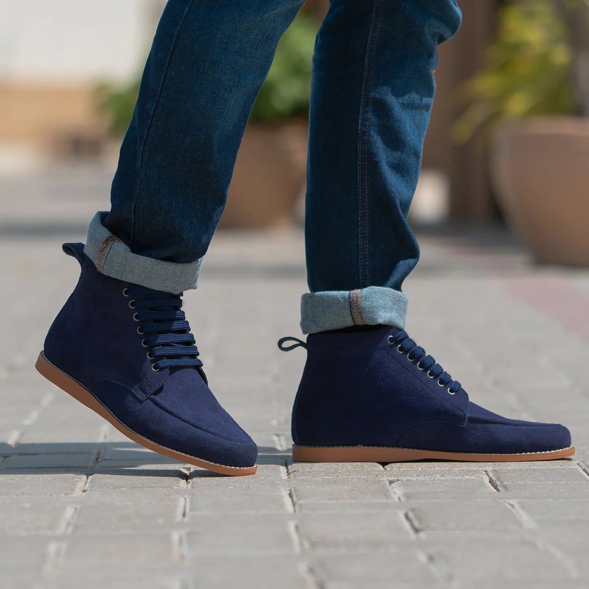 Orlaven Bearman 真皮工装靴马丁靴 男士 footwear image 9