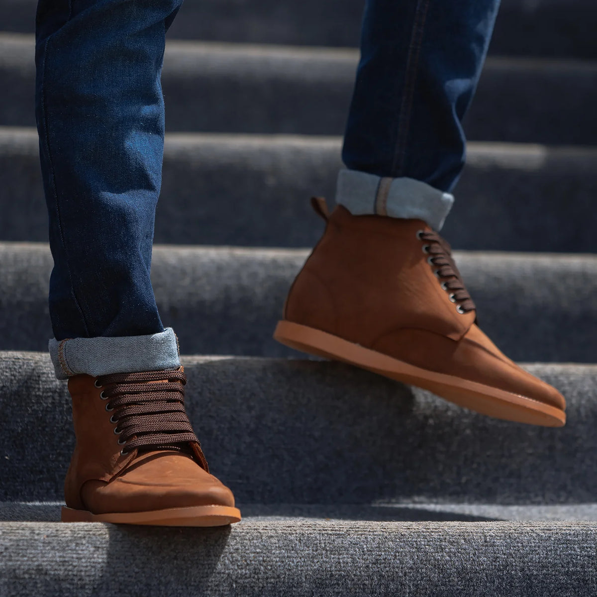 Orlaven Bearman Moc Toe Pull-up 复古棕 真皮工装靴马丁靴 男士 footwear image 10