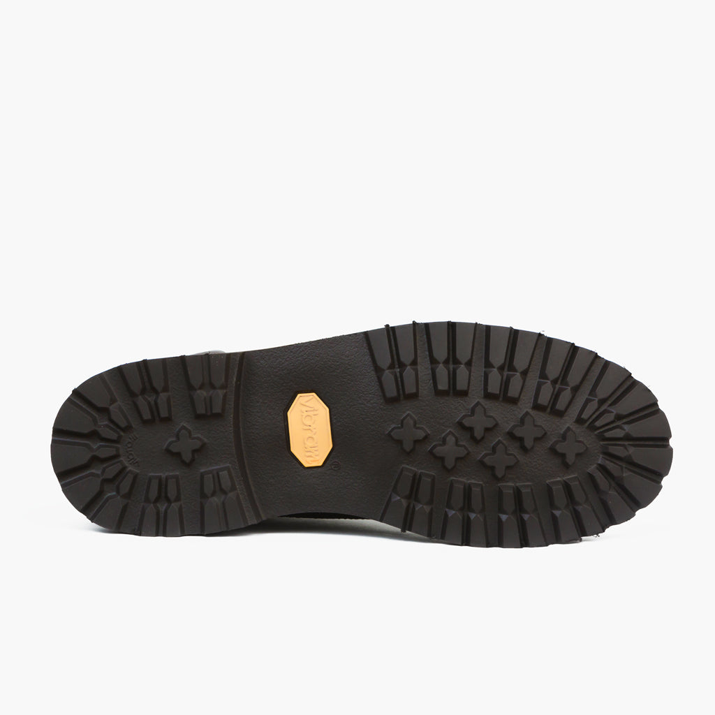 High-Traction Rubber Outsole & Lug Tread Pattern on Explorer Dark Olive Suede 真皮工装靴马丁靴 男士