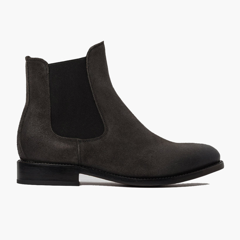 Cavalier Shadow Grey Leather Boots 男士