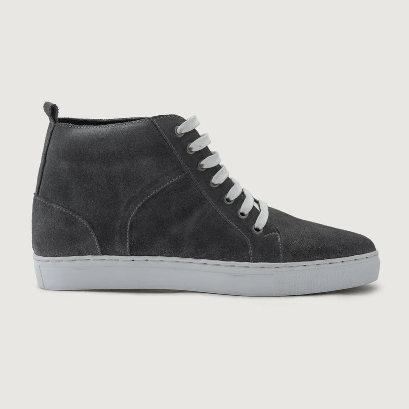 Marty High Top Grey Suede 真皮休闲板鞋运动鞋 男士
