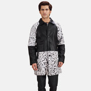 
Artistry 经典黑 Dye 真皮大衣 男士 in Black & White Sheepskin Dip &Amp; Dye - 正面版型与定制立体剪裁轮廓 | 官方商城选购