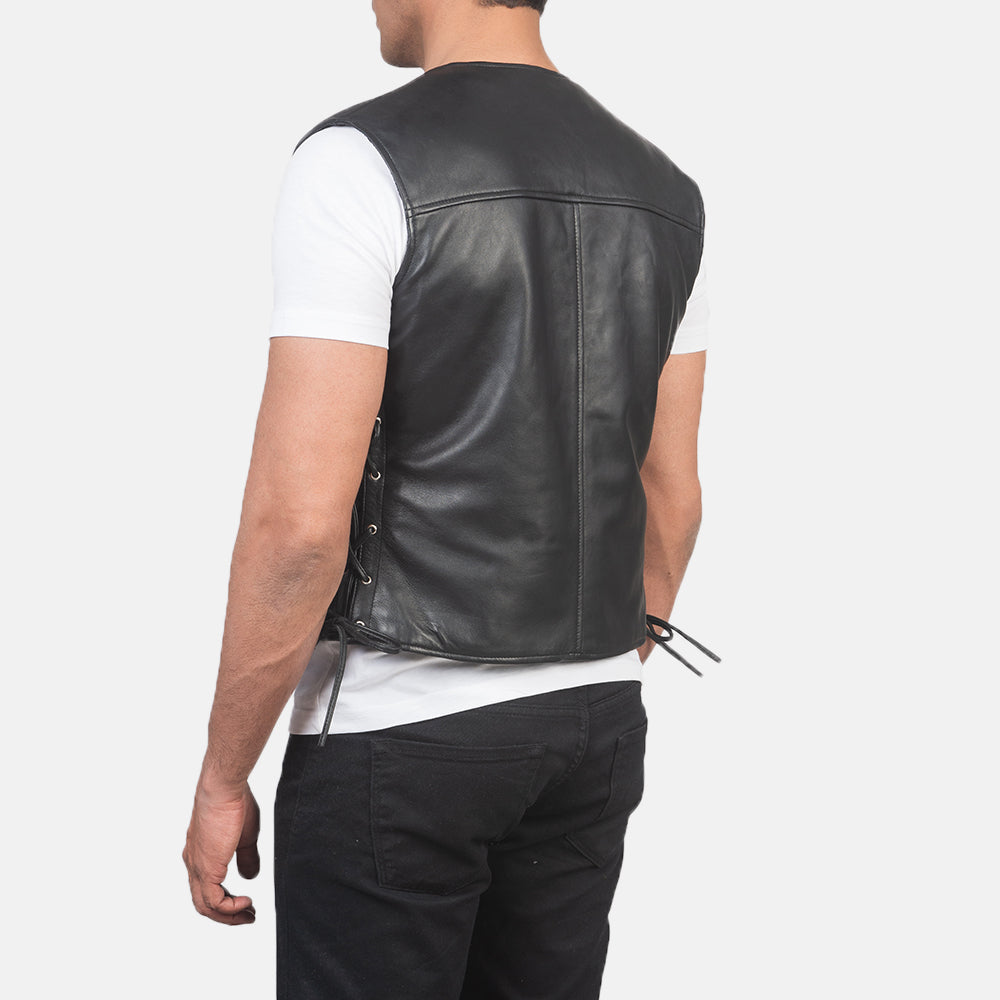 Authentic Sheepskin Leather with Semi-aniline Finish Grain Texture & Heavy-Duty Seam Stitching Detail