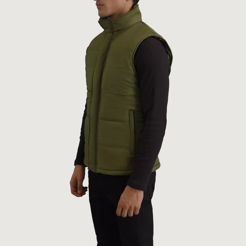 Bryan Green Puffer Vest 男士