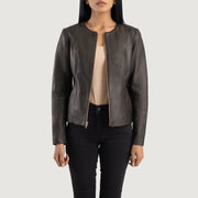 Elixir Collarless 真皮夹克 女士 – alternate product view 1