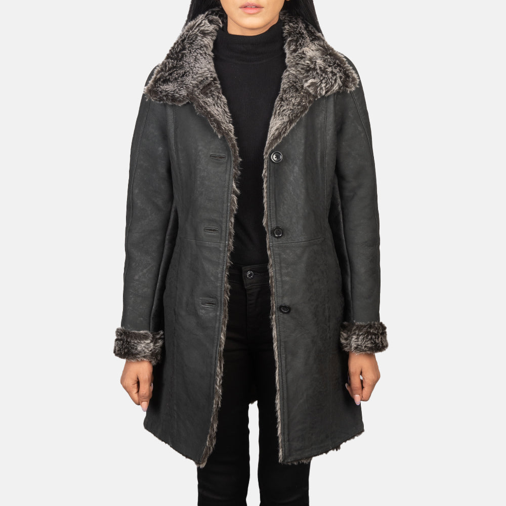 
Erica Shearling 真皮大衣 女士 – alternate product view 1