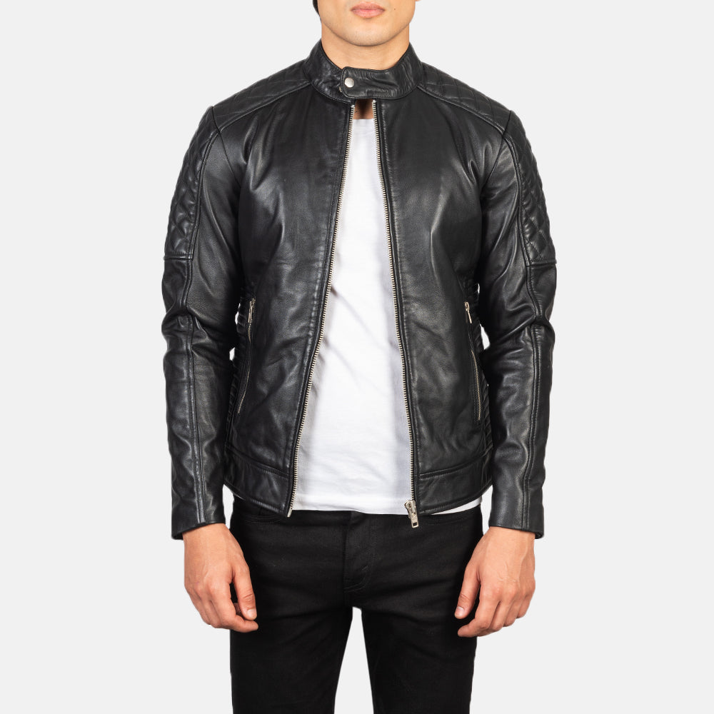 
Fernando Quilted Brown Suede Biker Jacket in Brown Goatskin Suede - 正面版型与定制立体剪裁轮廓 | 官方商城选购