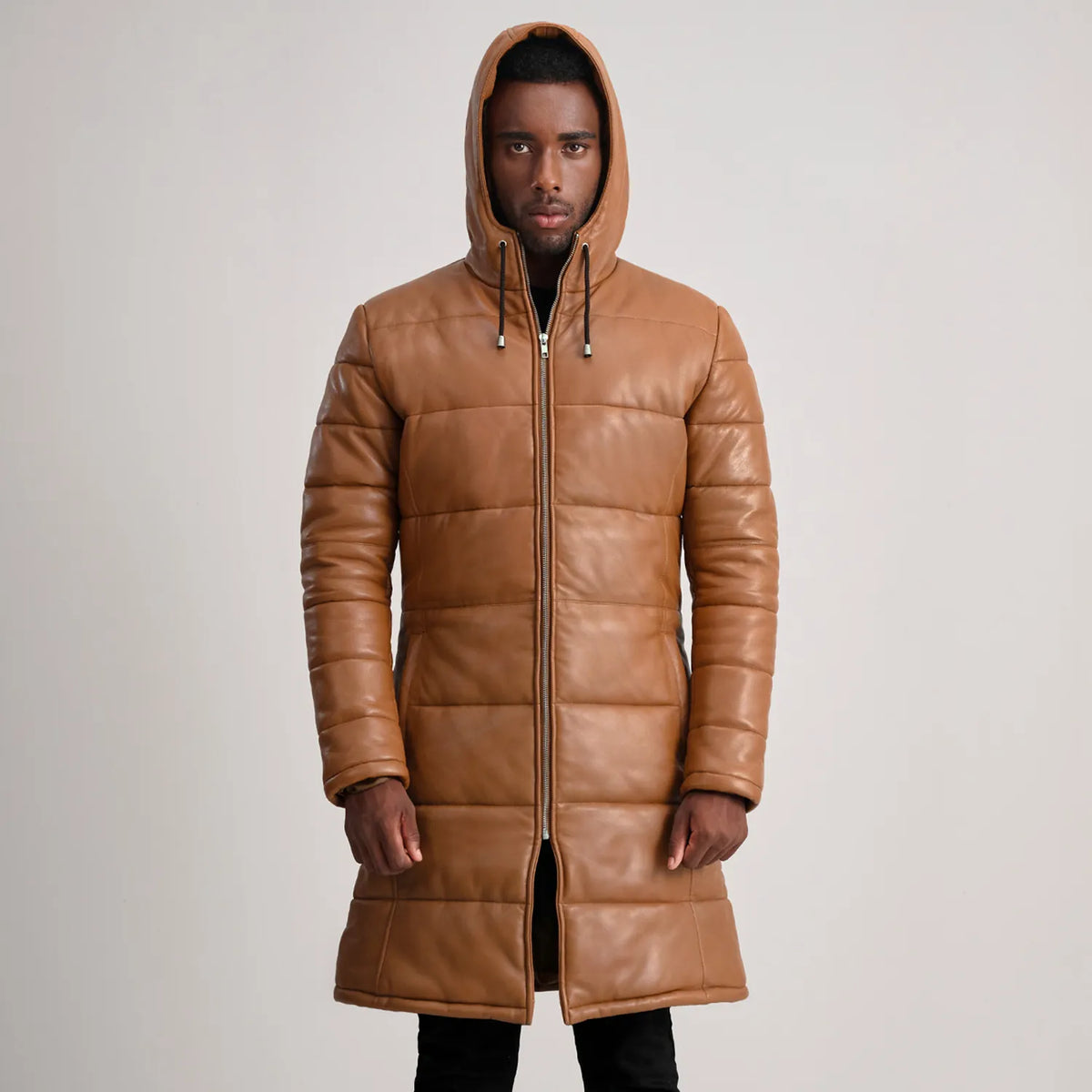 
Floyd 真皮大衣 浅棕褐色 Puffer 真皮夹克 男士 – alternate product view 4