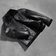 
Francis B-3 经典黑 真皮飞行员夹克 男士 – alternate product view 8