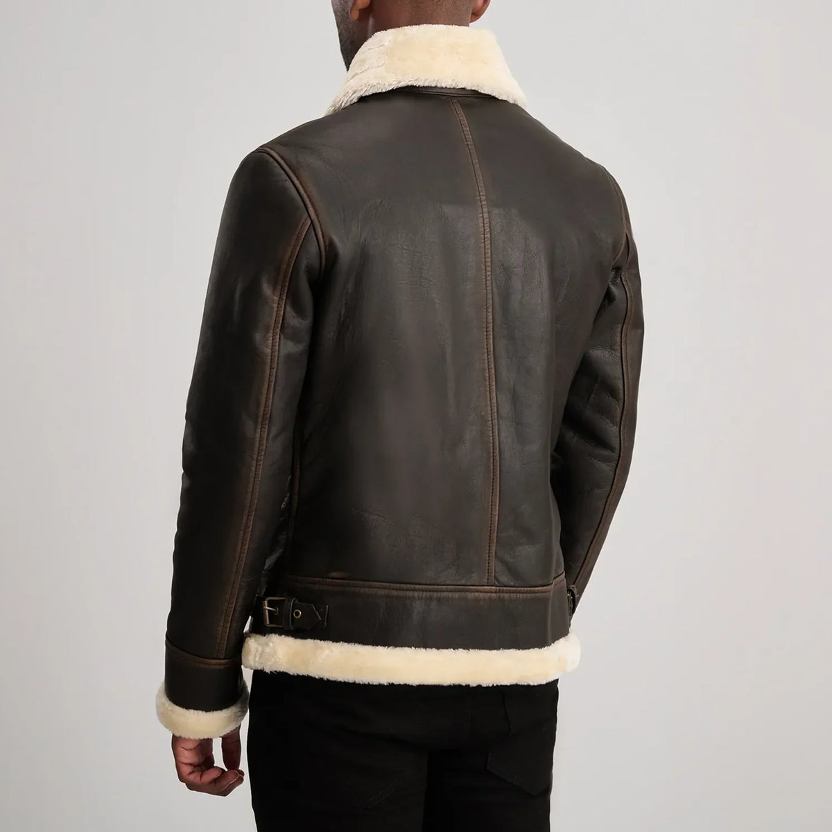 
Francis B-3 经典黑 真皮飞行员夹克 男士 – alternate product view 5