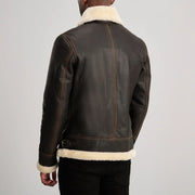 
Francis B-3 经典黑 真皮飞行员夹克 男士 – alternate product view 5