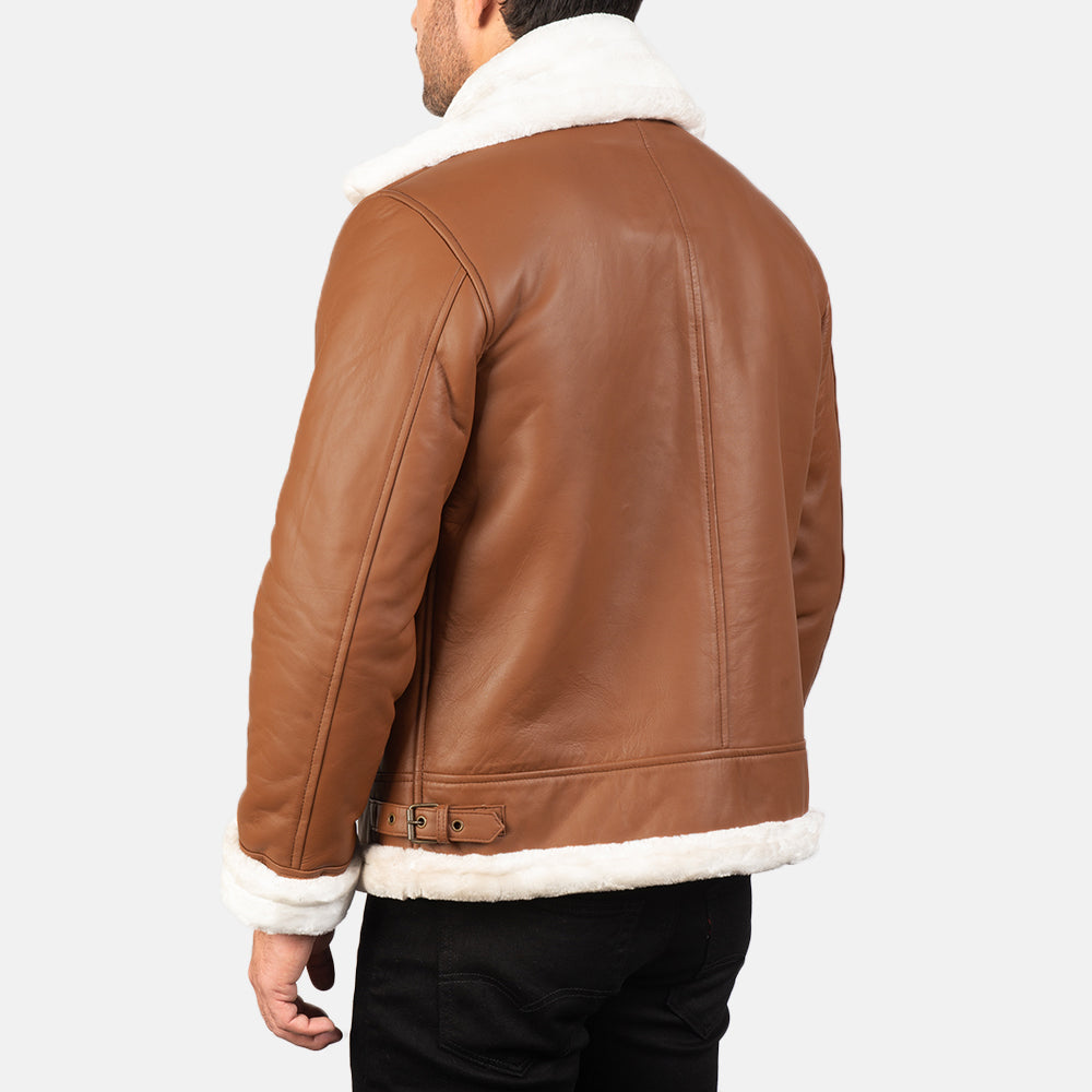
Francis B-3 经典黑 真皮飞行员夹克 男士 – alternate product view 5
