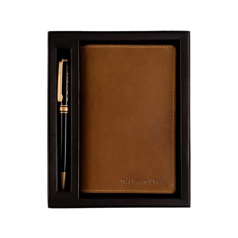 Giftset Leather Writing Case and Pen (Passport holder) 女士
