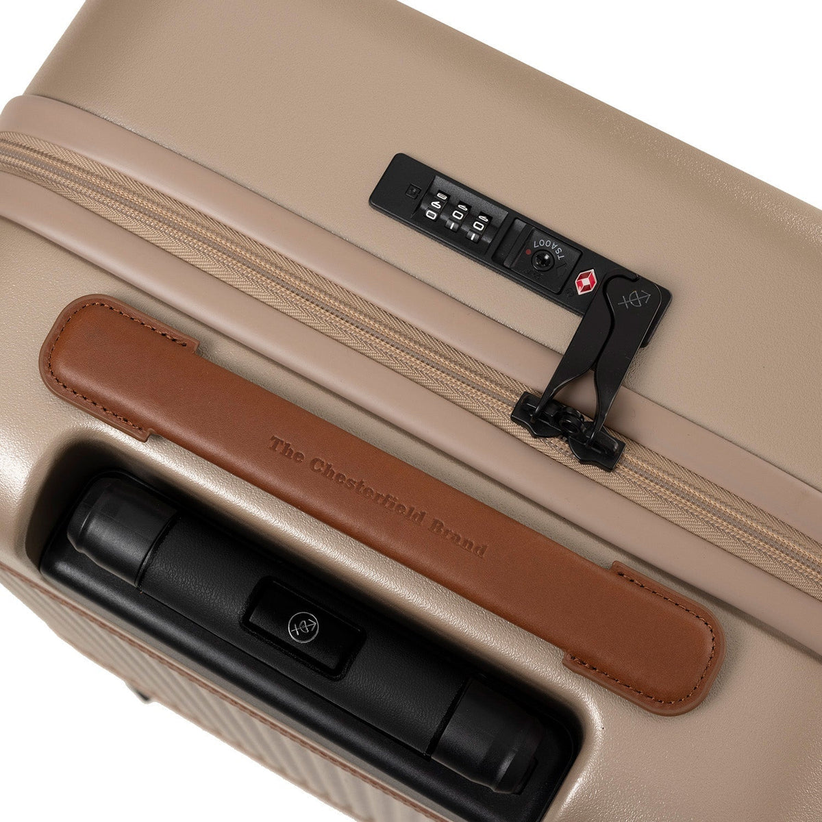 Tailored Rib Cuffs &amp; Hem Craftsmanship Construction Detail on Hand Luggage Suitcase Zuna 女士