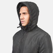
内衬展示 Showing Quilted Polyester Lining & 内部双侧实用暗袋