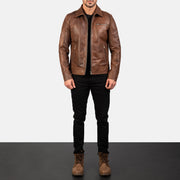 Lavendard 真皮机车夹克 男士 – alternate product view 4