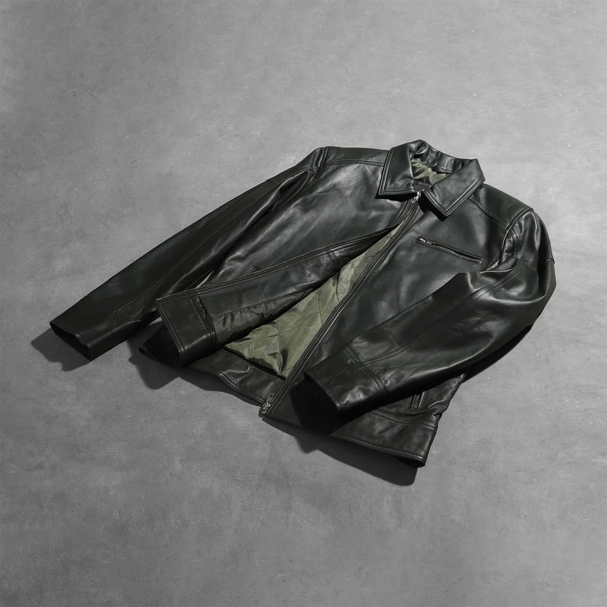 Lavendard 真皮机车夹克 男士 – alternate product view 7
