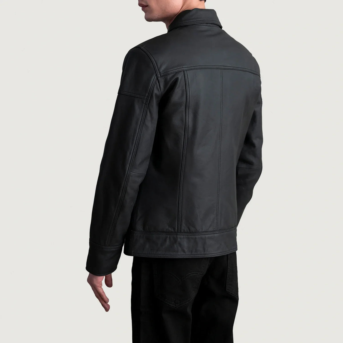 Lavendard 真皮机车夹克 男士 – alternate product view 6