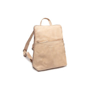 Bern Full-Grain Leather Backpack 女士 in Classic 100% Full-Grain Leather - Full Exterior Front Profile View | Buy Online